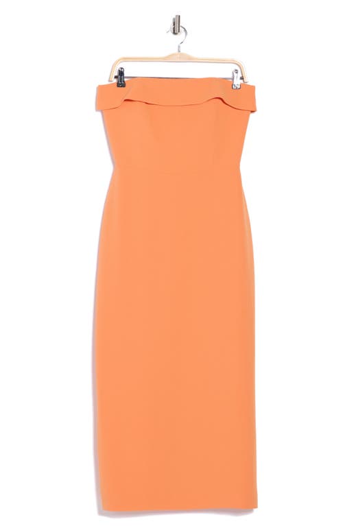 Veronica Beard Absol Strapless Body-con Dress In Orange