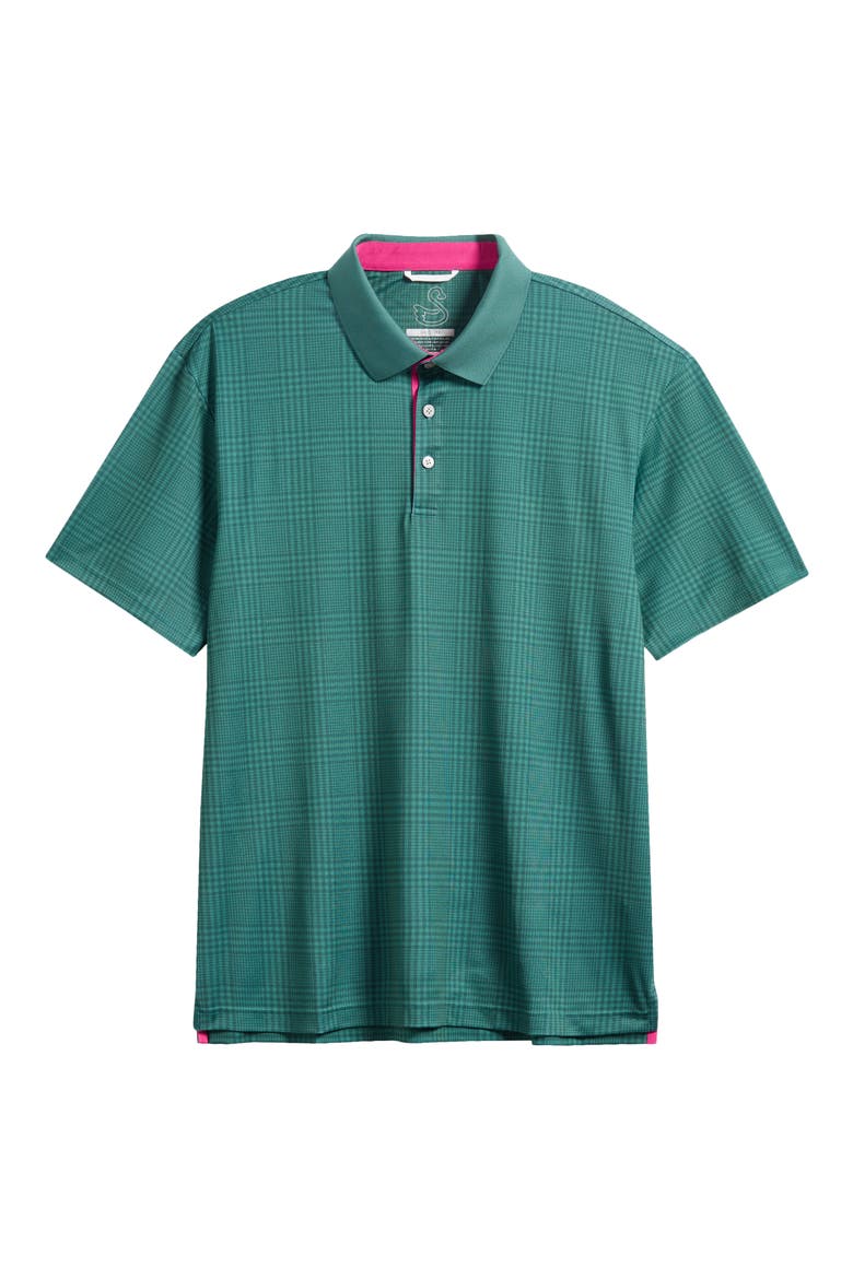 Bobby Check Performance Golf Polo, Alternate, color, FOREST