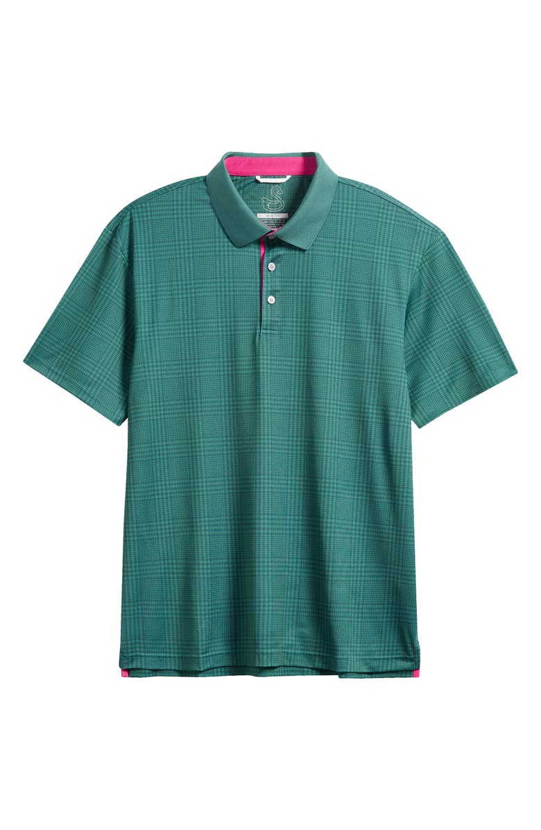 Swannies Bobby Check Performance Golf Polo, Alternate, color, Forest