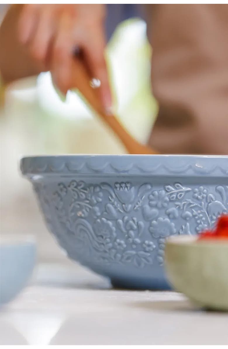 MASON CASH Home to Roost Size 18 Mixing Bowl, 2.85 Quart, Alternate, color, Blue