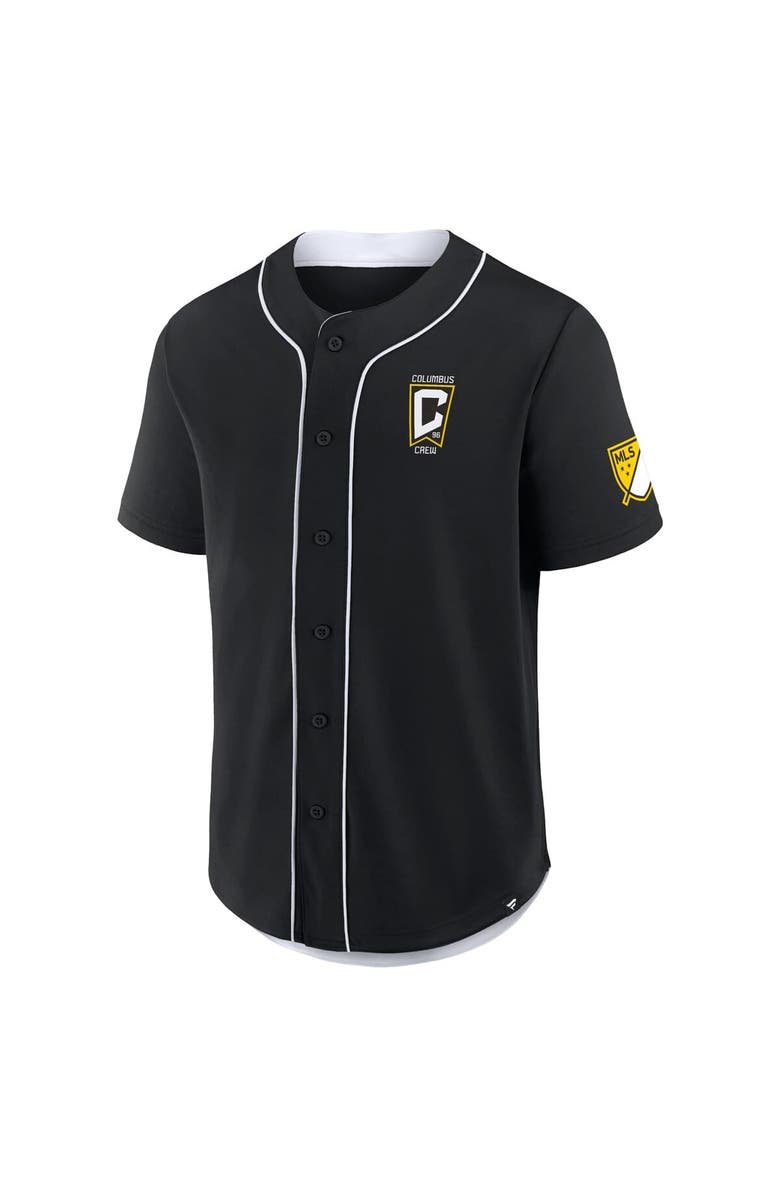 FANATICS Men's Fanatics Black Columbus Crew Injury Time Baseball Jersey, Alternate, color, 