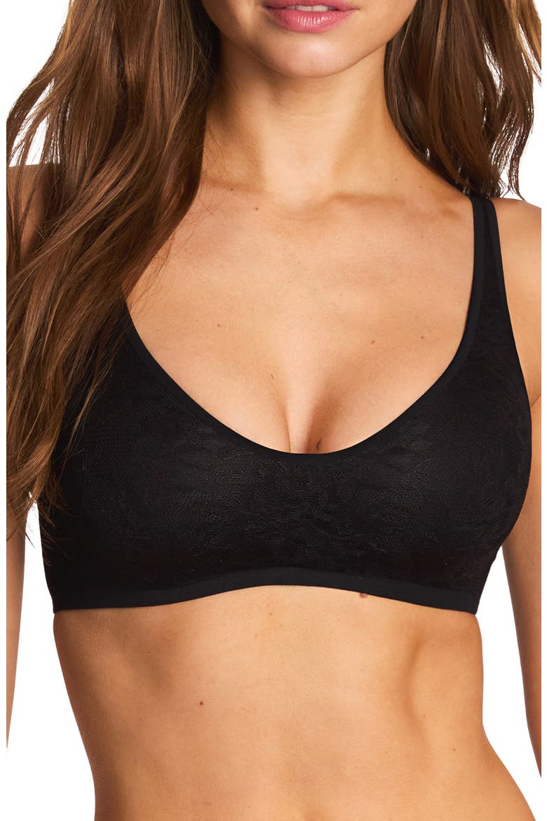 Effortlessly Lace Underwire Bra, Main, color, NIGHT