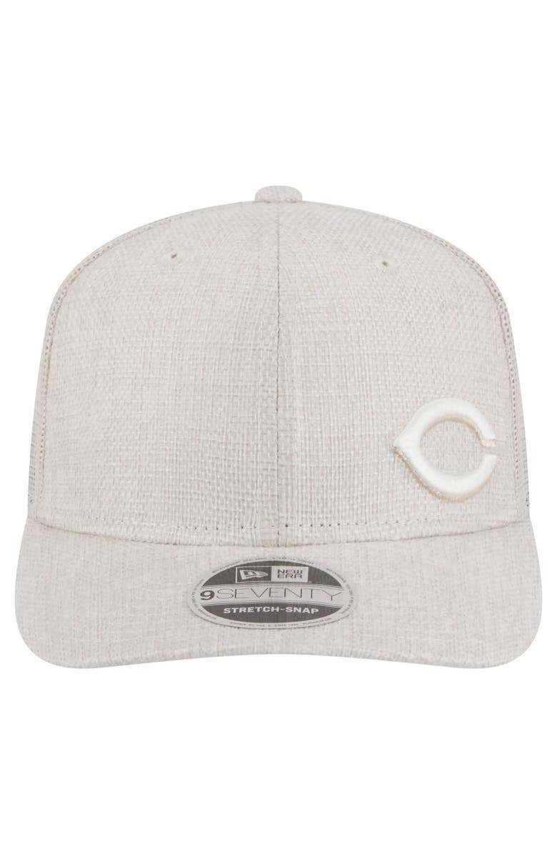 New Era Men's New Era Light Beige Cincinnati Reds Flawless 9SEVENTY Stretch-Snap Hat, Alternate, color, 