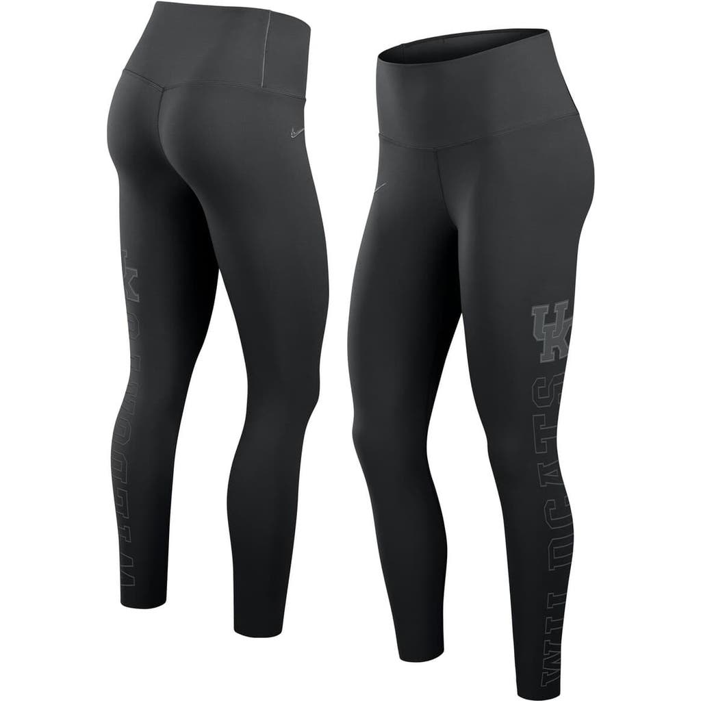 Nike Black Kentucky Wildcats Zenvy Performance Leggings In Black