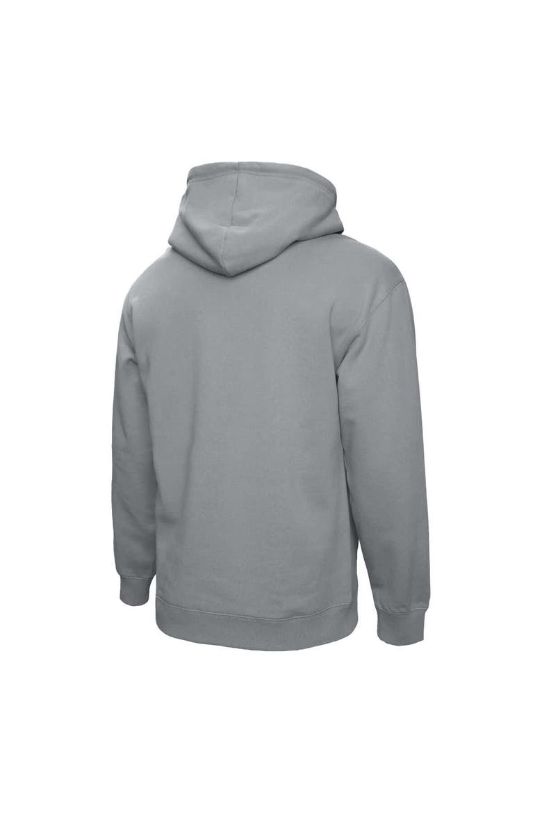 Men's Mitchell & Ness  Heather Gray Texas Longhorns Classic Arch Pullover Hoodie, Alternate, color, Heather Gray