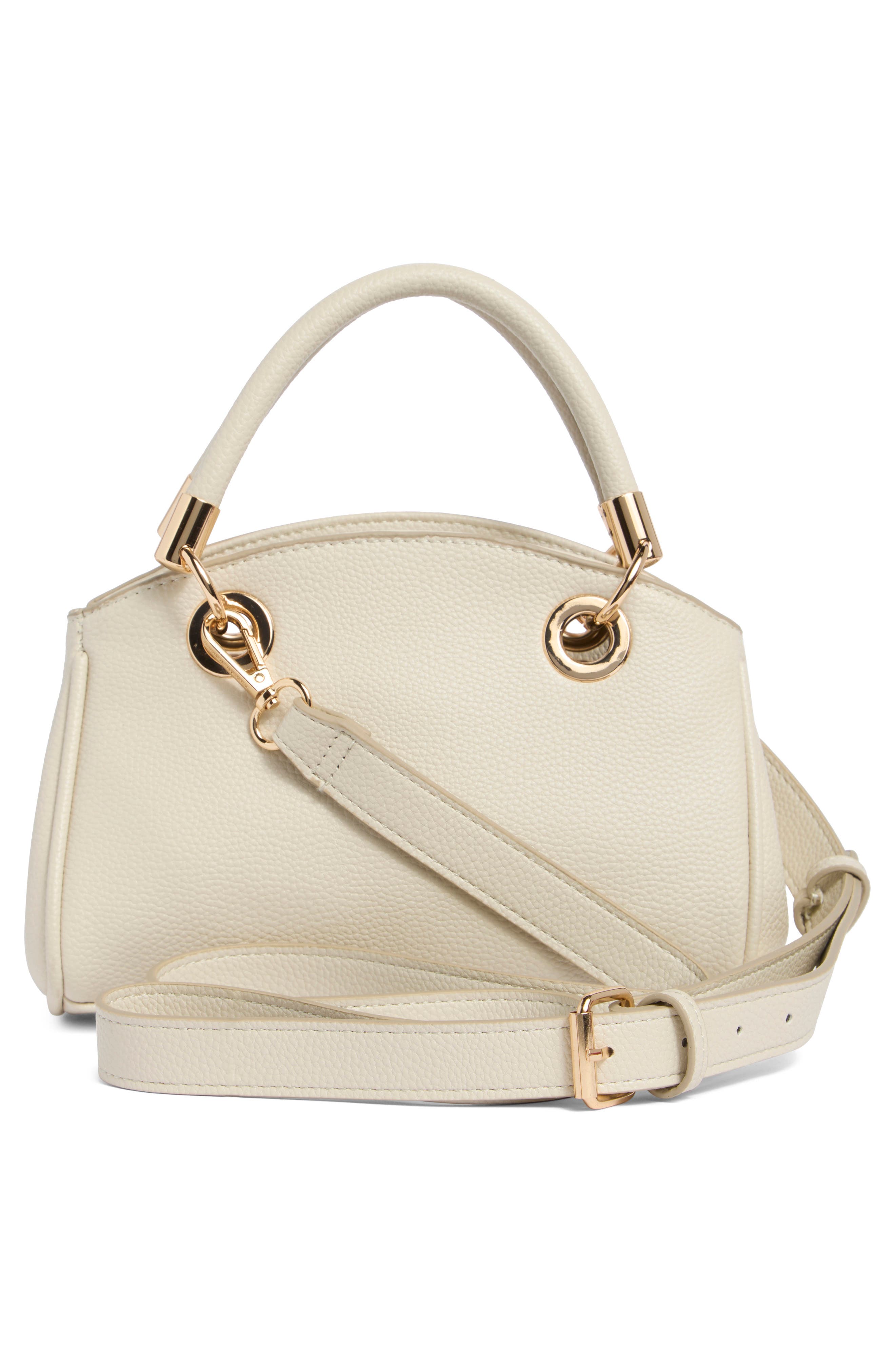 Nanette Lepore Josie Mini Convertible Satchel Bag, Alternate, color, Rice