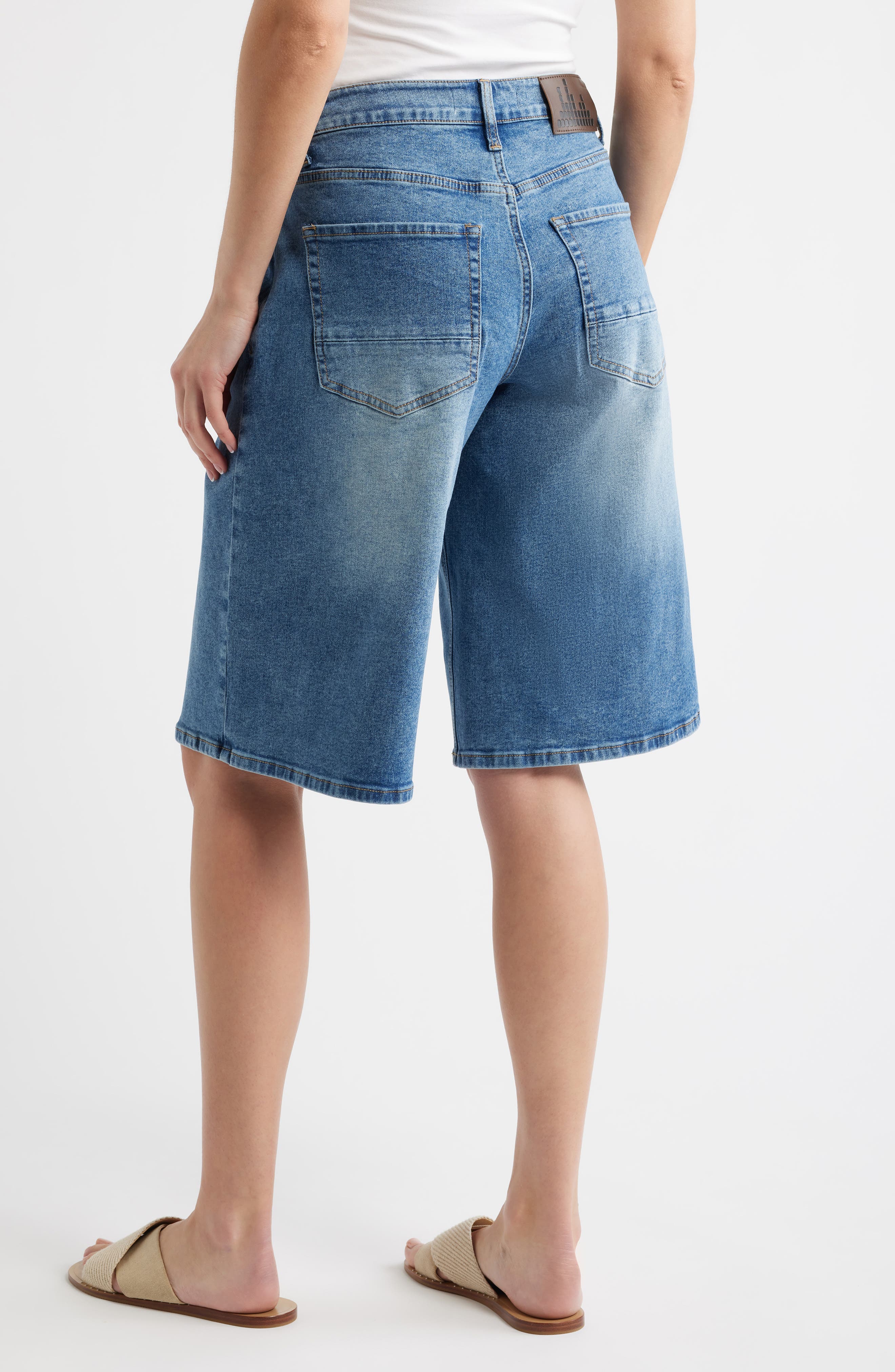 Relaxed Denim Shorts - image 2