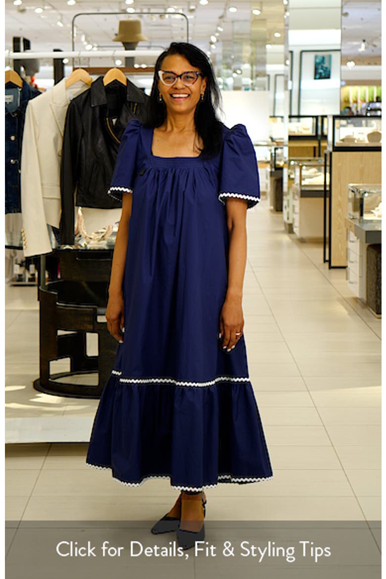Rickrack Trim Midi Dress video