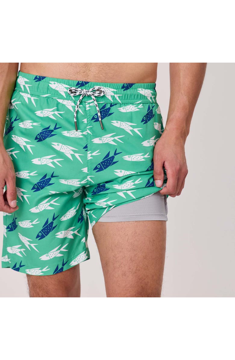 Snapper Rock Men's Comfort Lined Swim Shorts, Alternate, color, Off The Hook