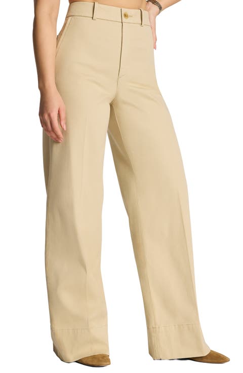 SPANXsupersmooth™ Wide Leg Stretch Twill Pants (Plus)