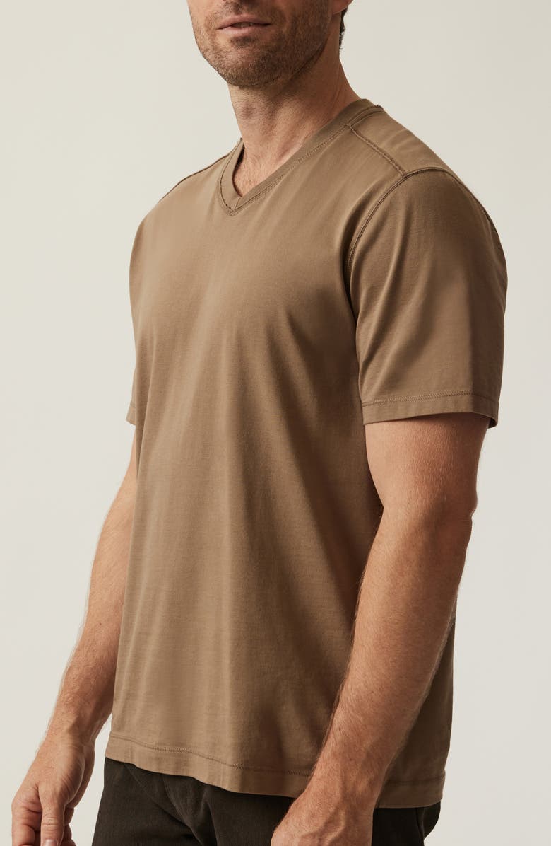 34 Heritage Deconstructed V-Neck Pima Cotton T-Shirt, Alternate, color, Shitake
