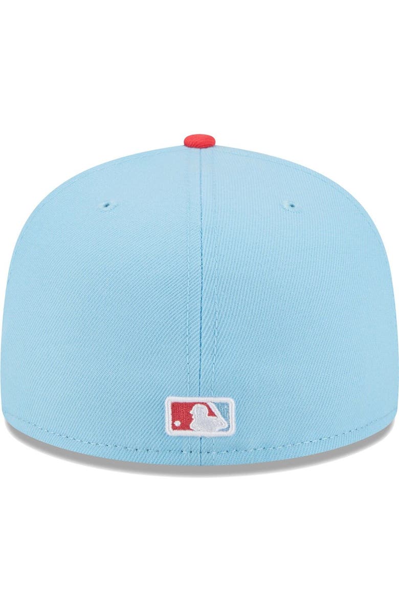 New Era Men's New Era Light Blue/Red San Francisco Giants Spring Color Two-Tone 59FIFTY Fitted Hat, Alternate, color, 