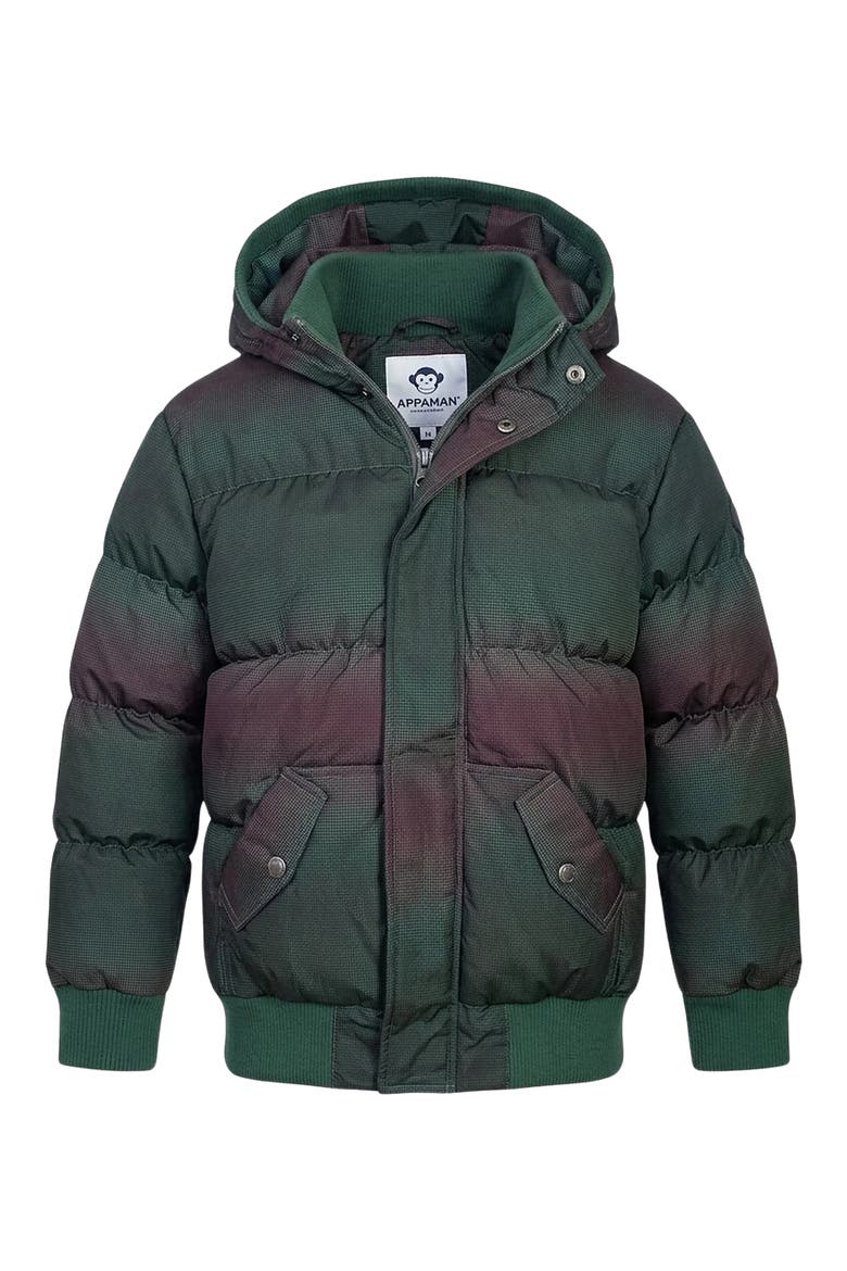 Kids' Down Puffy Coat, Main, color, HUNTER WAVE