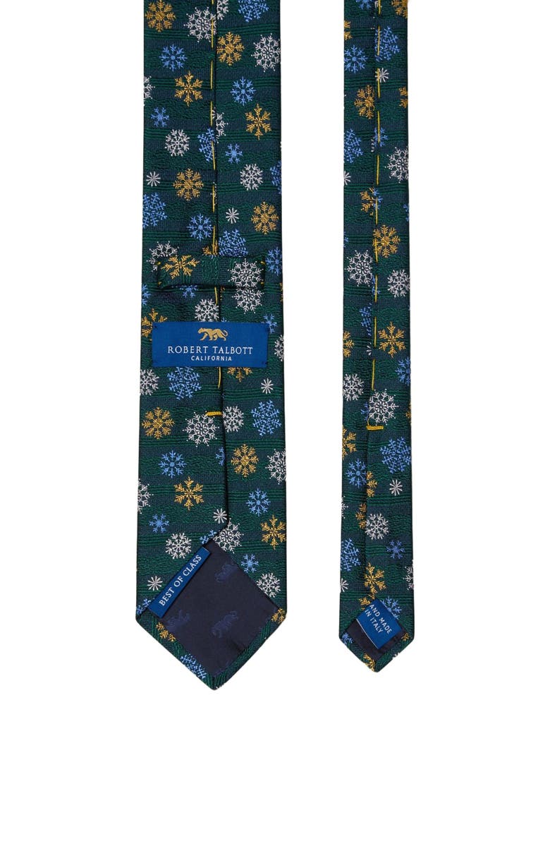 Robert Talbott Robert Snowflake Best of Class Necktie, Alternate, color, Green