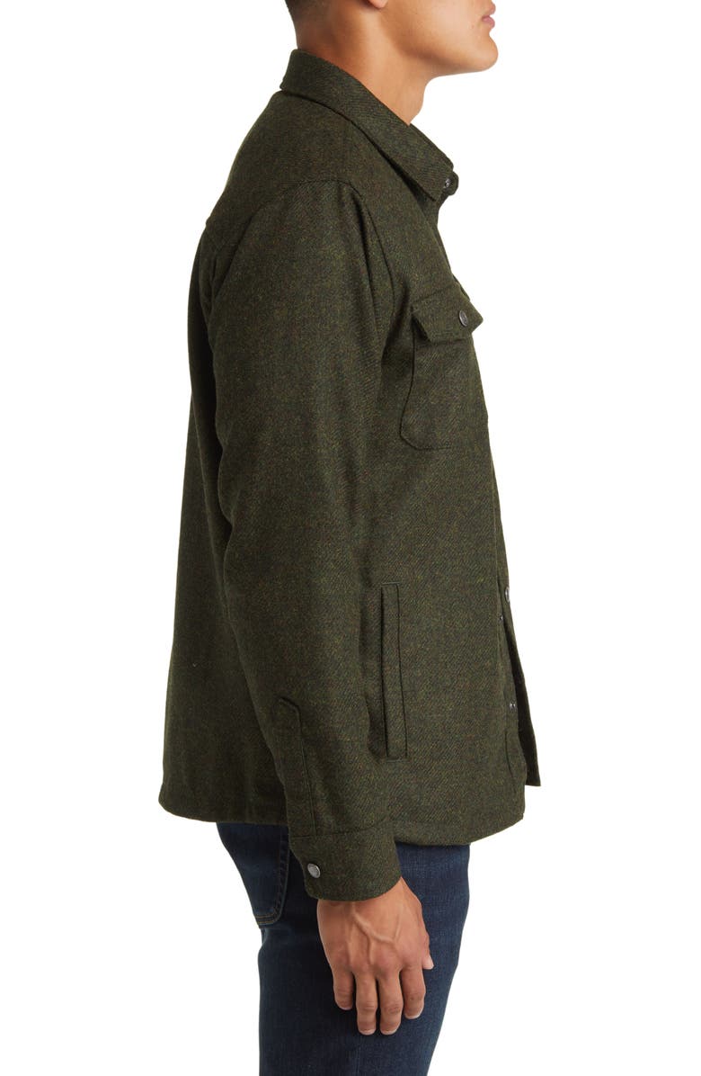 Peter Millar Yorkshire Wool Snap-Up Shirt Jacket, Alternate, color, 