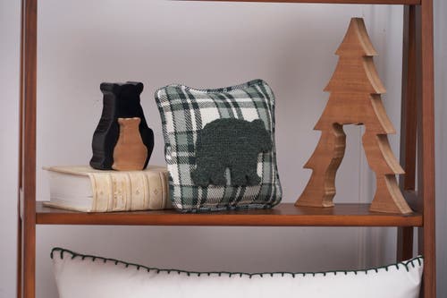 C & F Home C&f Home Bear Throw Pillow, 8" X 8" In Green