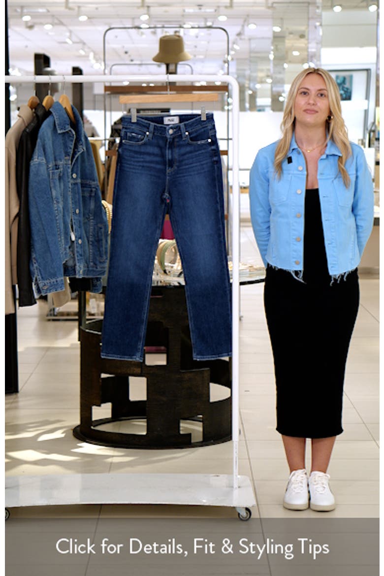 Cindy High Waist Ankle Straight Leg Jeans video