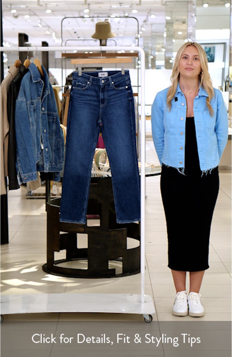 Cindy High Waist Ankle Straight Leg Jeans, sales video thumbnail