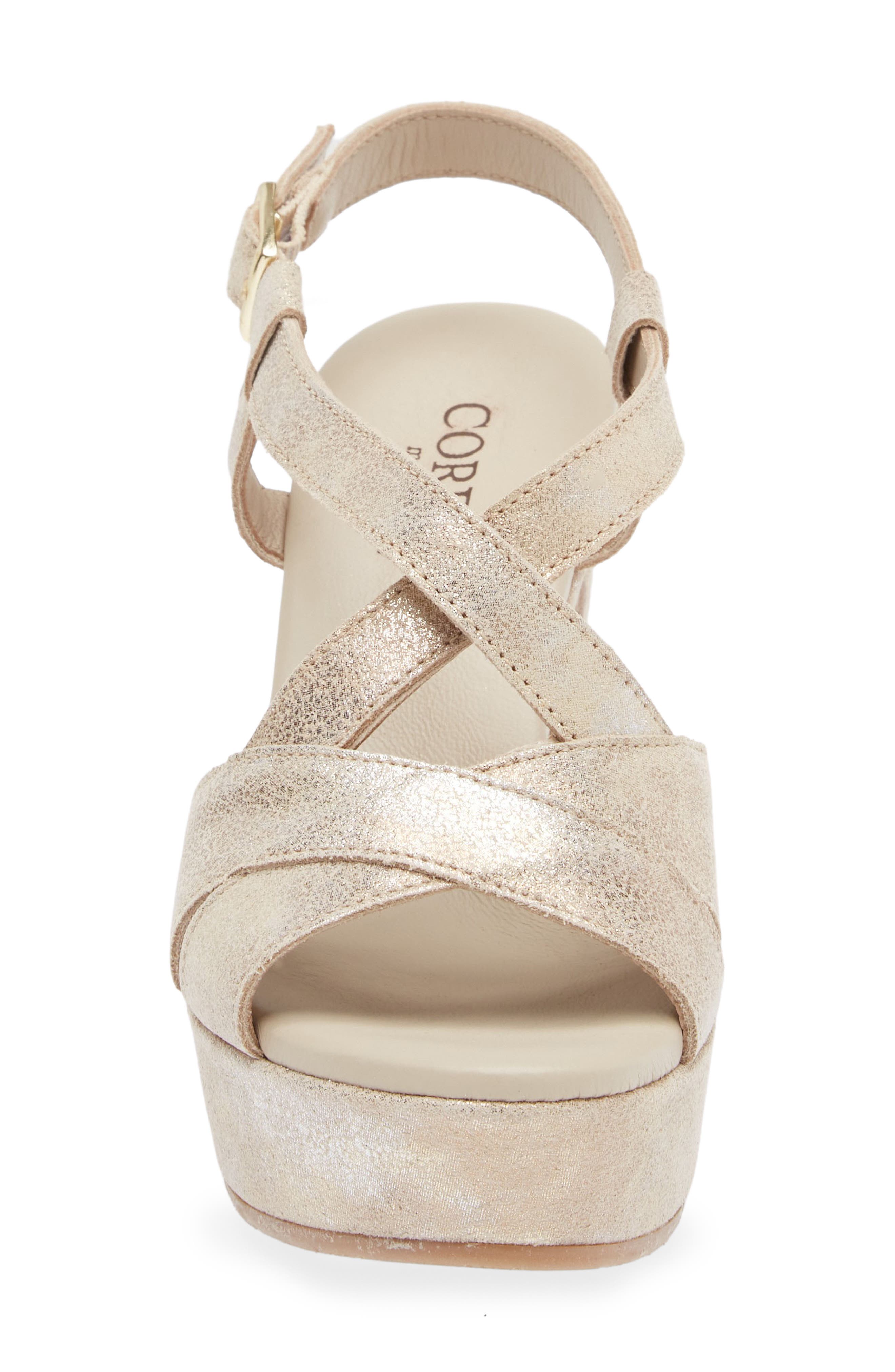 Tahlia Strappy Platform Sandal, Alternate, color, DUSTY GOLD