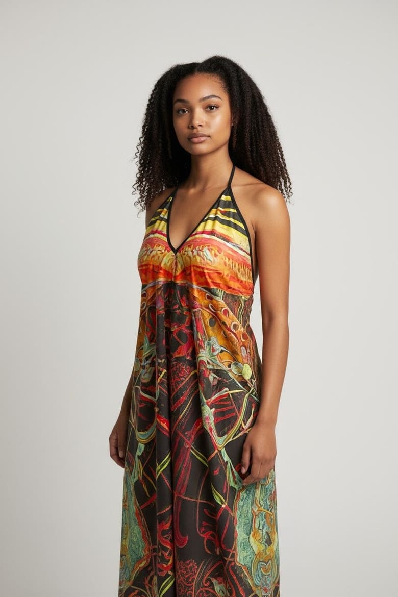 Energy Muse Dress, Alternate, color, Multicolor