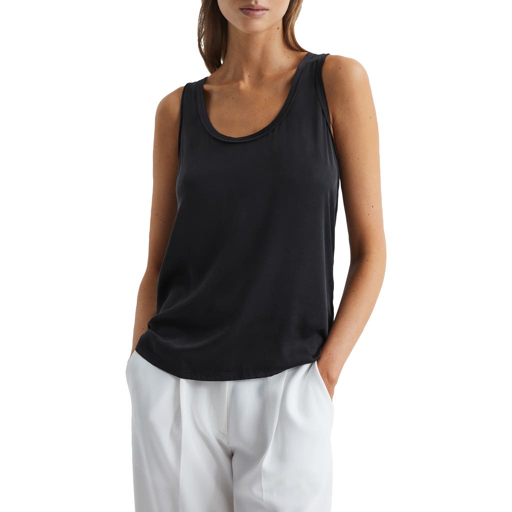 Reiss Riley Silk Front Tank Top