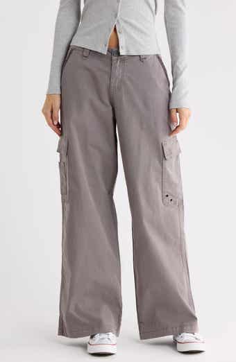 Y2K Wide Leg Poplin Pants