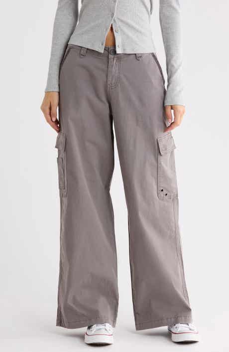 Y2K Wide Leg Poplin Pants