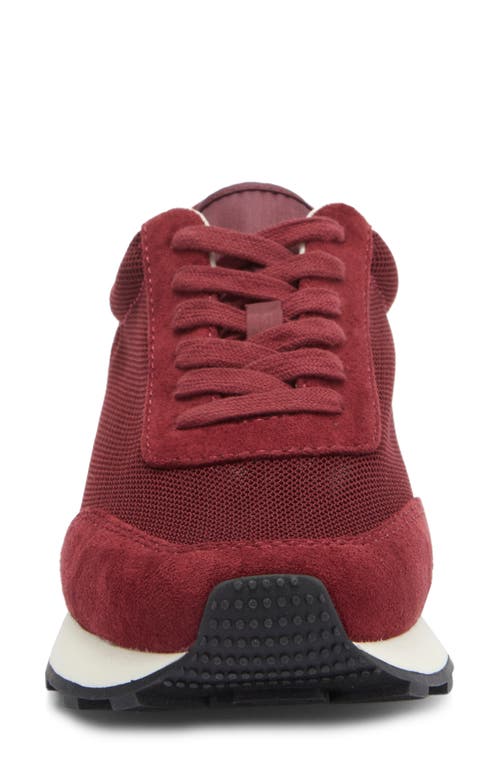 Nordstrom Rack Valencia Mesh Sneaker In Burgundy