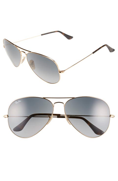 Large Icons 62mm Aviator Sunglasses