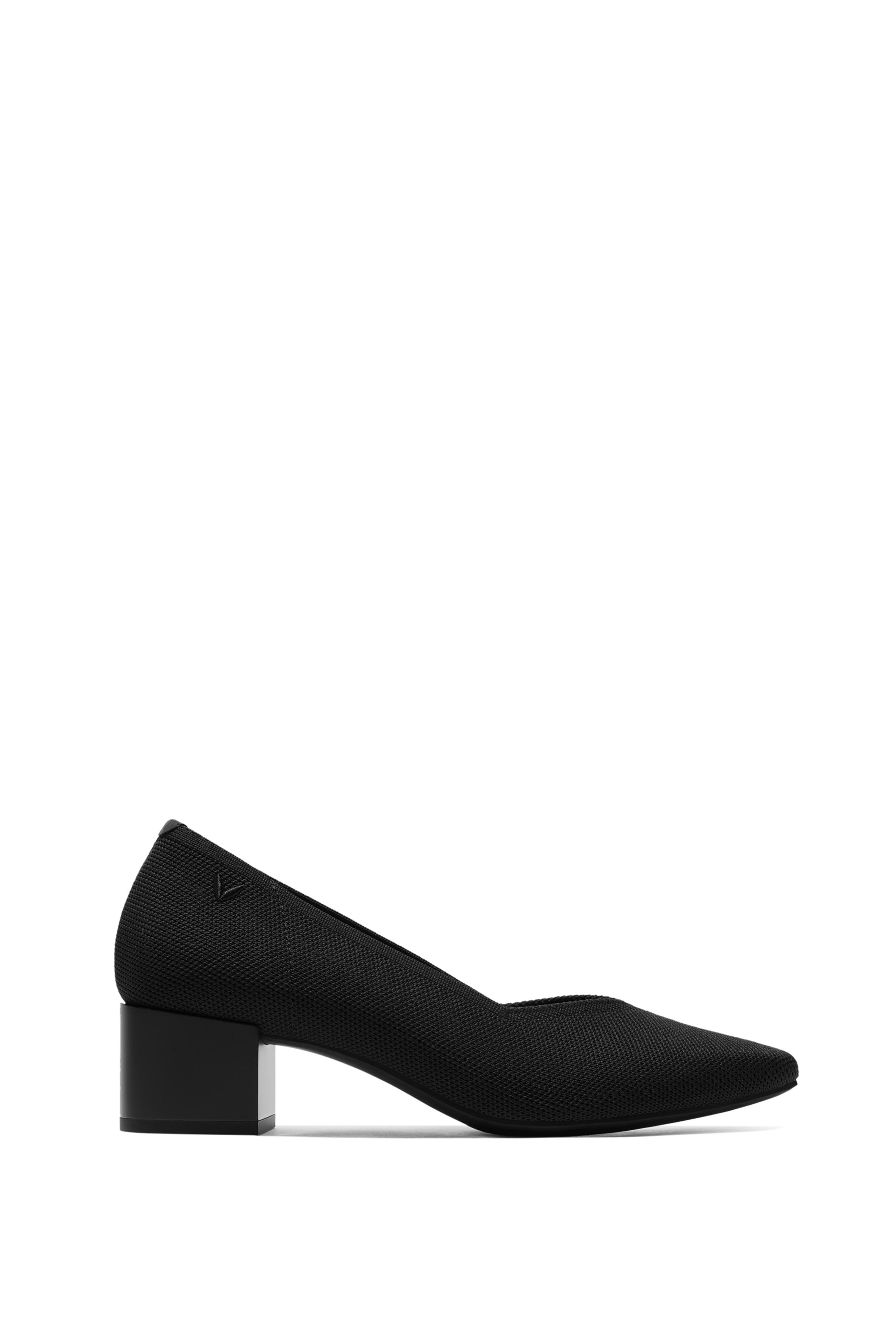 Megan Square-Toe Stress Free Chunky Heels, Alternate, color, Black