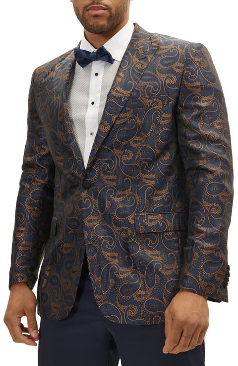 The Wet Look Electric Tuxedo Jacket