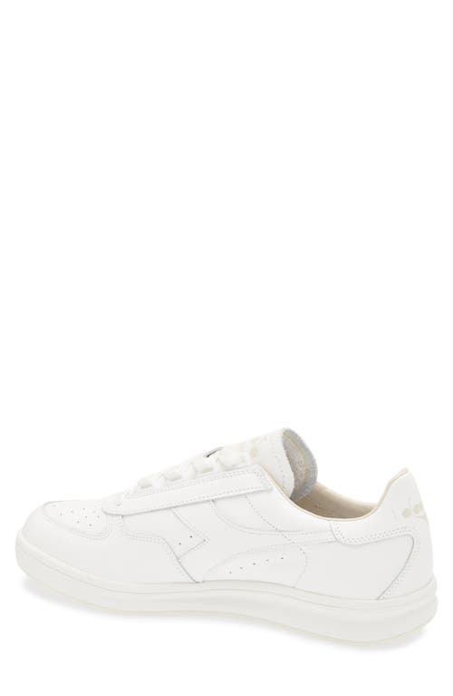 Diadora White Synthetic Leather Sneaker In White/white
