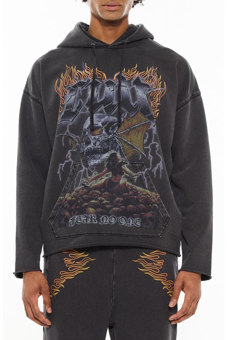 Graphic Hoodie Sweatshirt, Main, color, VINTAGE CHARCOAL
