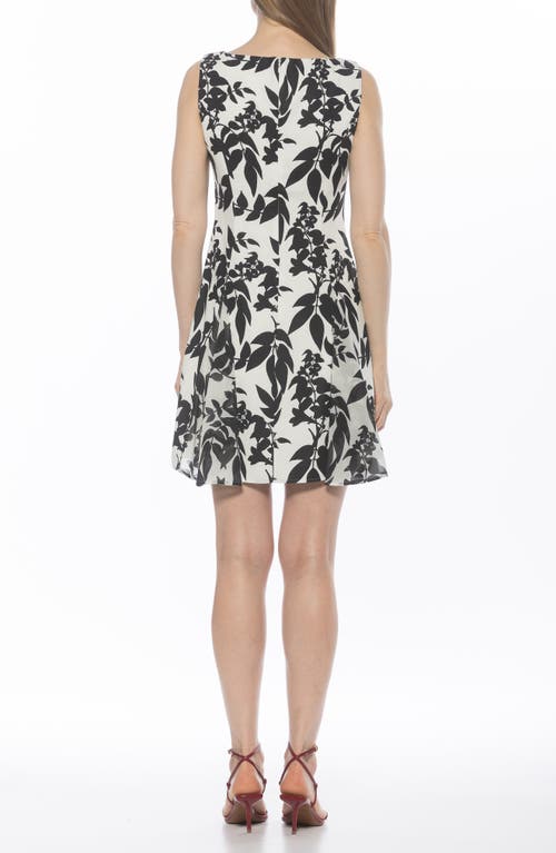 Alexia Admor Dianis Fit And Flare Minidress In Black