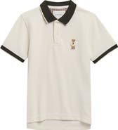 DENIM AND FLOWER Kids' Bear Tipped Polo
