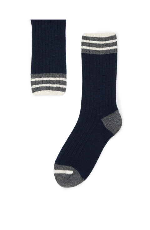 Rib knit socks