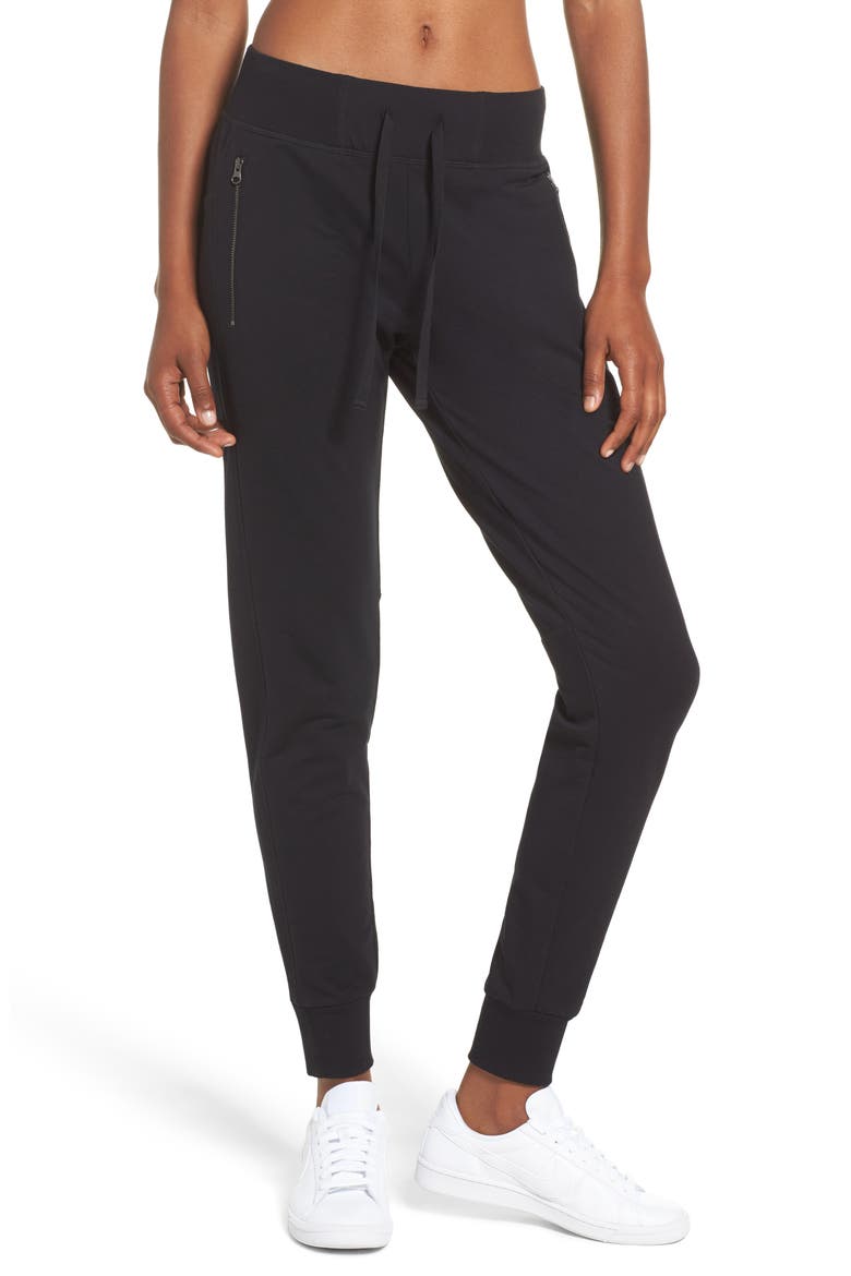 Taryn Luxe Jogger Pants, Main, color, BLACK LUXE