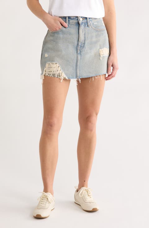 The Khlo Denim Miniskirt (Regular & Plus)