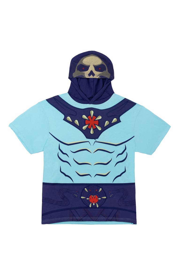 Cosplay Hooded T-Shirt, Main, color, Light Blue Skeletor