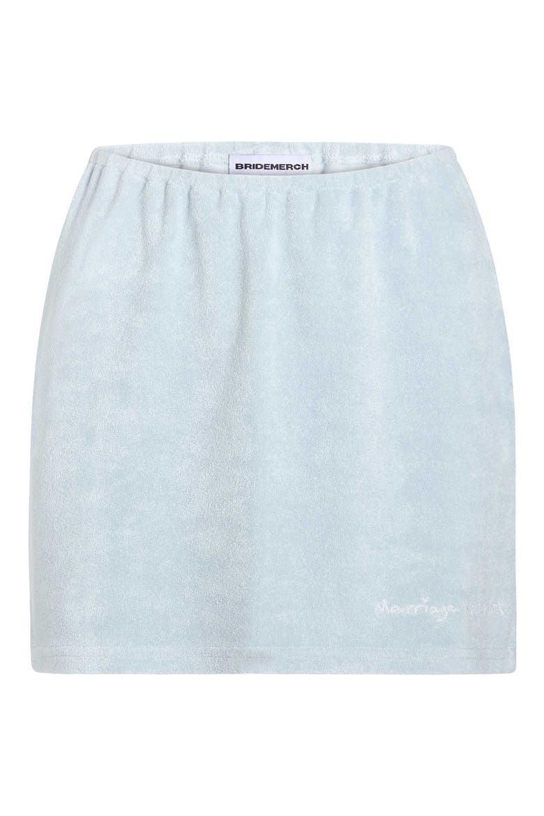 Terry Marriage Material Collection Midi Skirt, Main, color, Blue