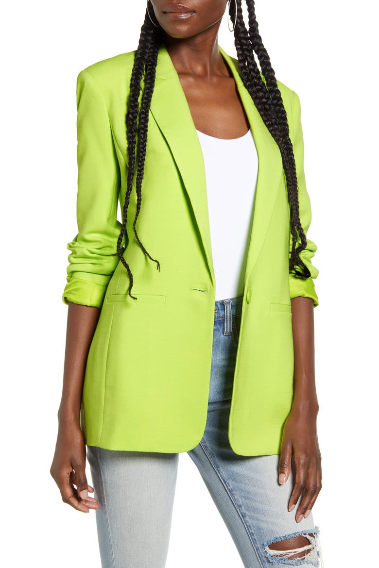 Tailored Blazer, Main, color, LIME
