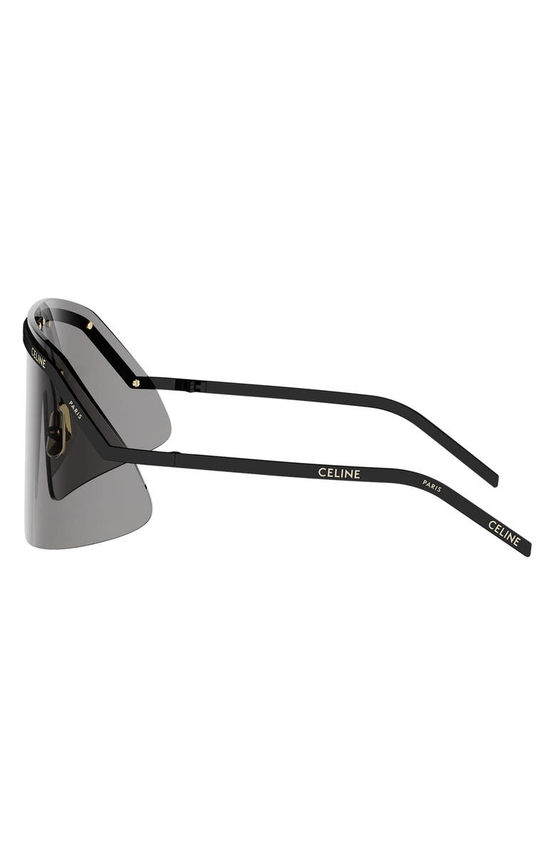 CELINE Morning Shade Rimless Mask Sunglasses, Alternate, color, Shiny Black / Smoke