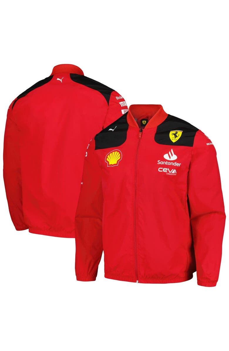 PUMA Men's Puma Red Scuderia Ferrari Team Full-Zip Jacket, Main, color,