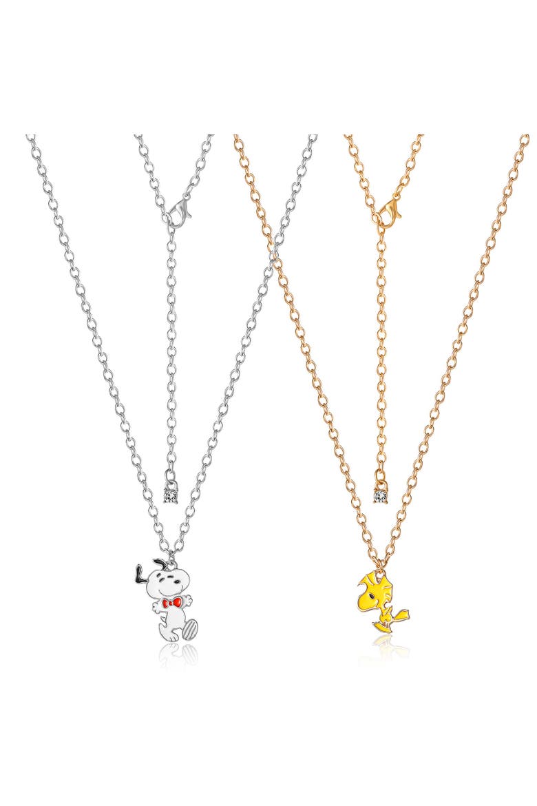 Snoopy & Woodstock BFF Necklace Set, Alternate, color, Multicolor