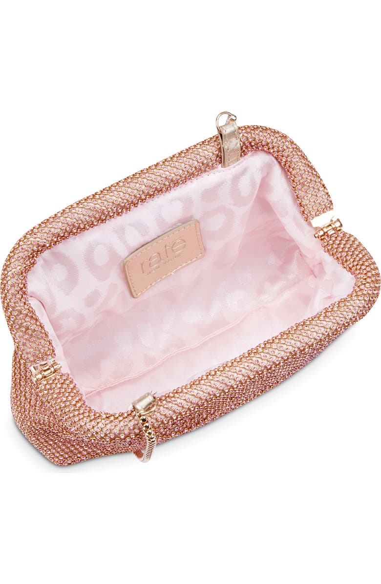 Rafe New York Brooke Diamante Frame Clutch, Alternate, color, Apricot
