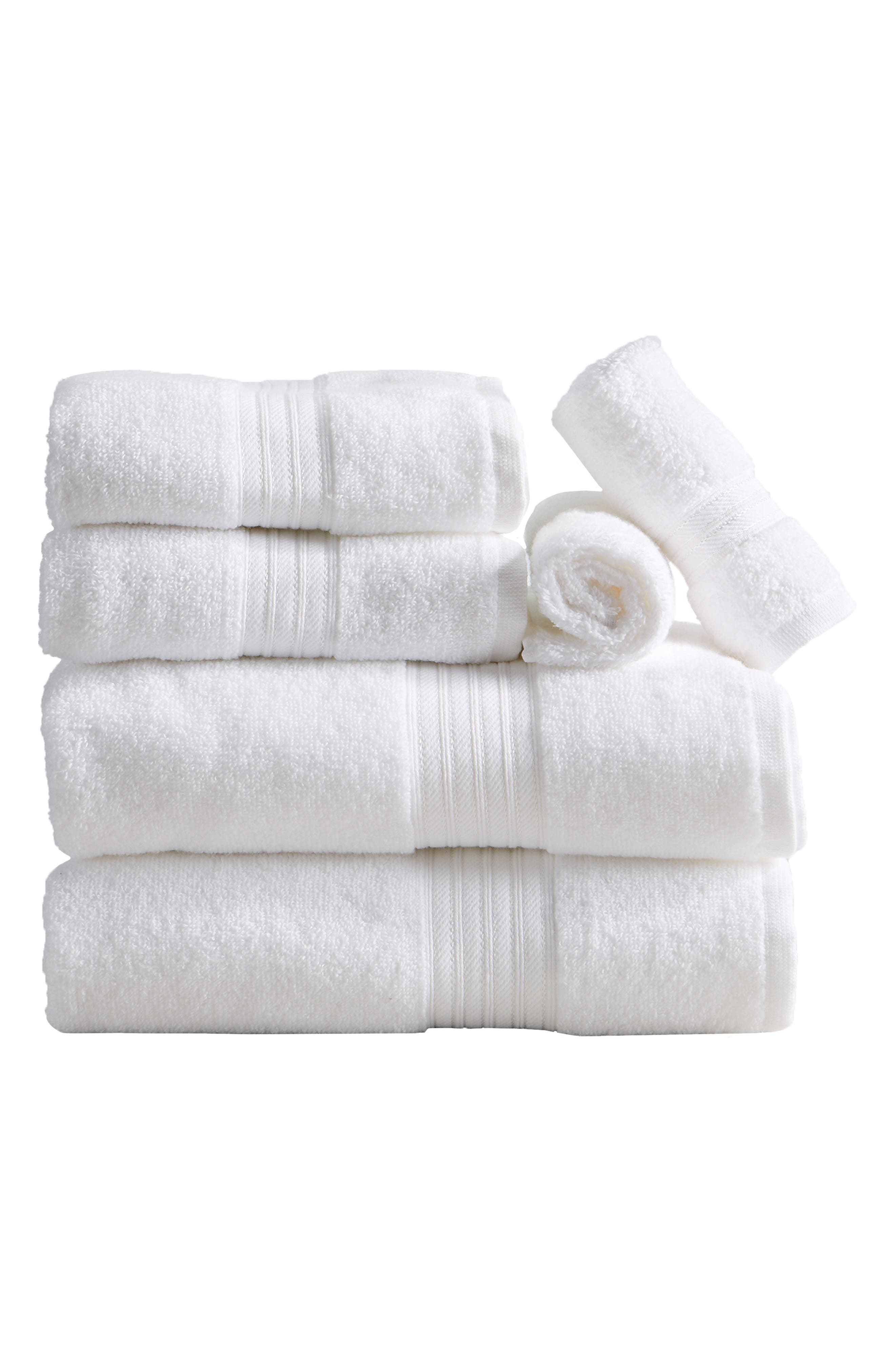 Woven & Weft Quick-Dry Cotton 6-Piece Towel Set