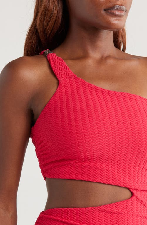 Boamar Kira Cutout One-piece Swimsuit In Red Cherry