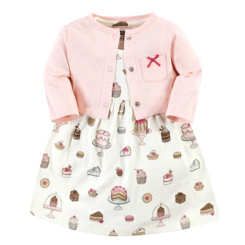 Cotton Dress and Cardigan Set (Toddler & Little Kid)