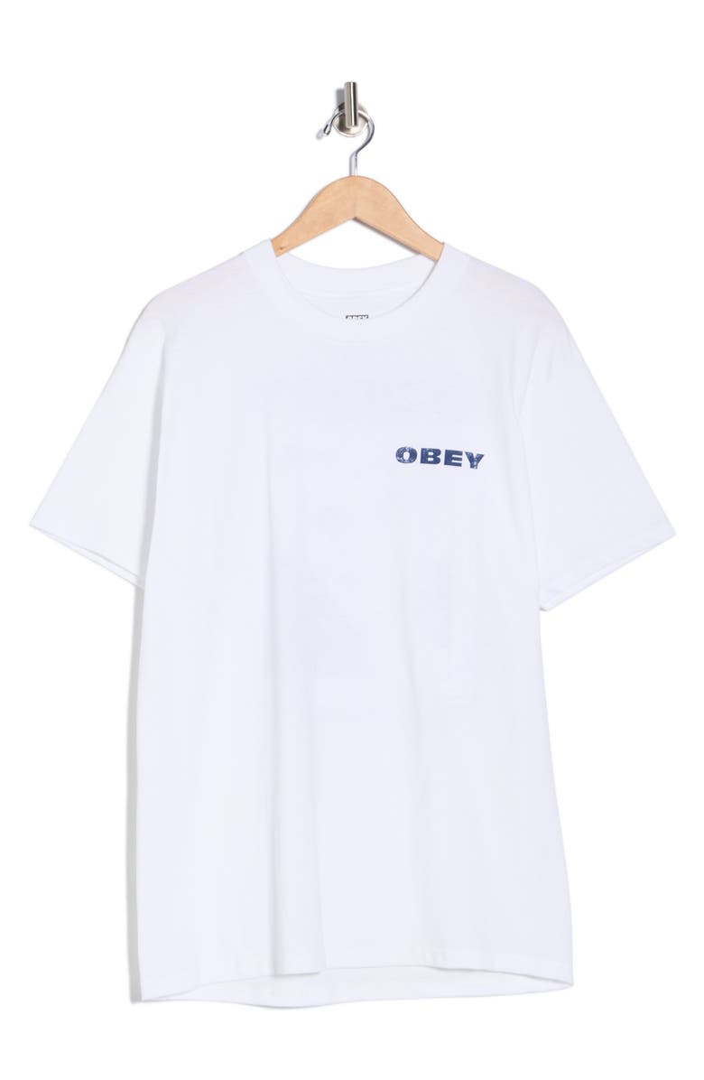 Obey We See You Graphic T-Shirt, Alternate, color, White