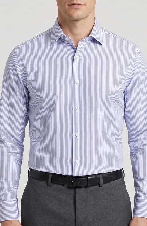 Vertical Stripe Dress Shirt